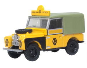 OXFORD DIECAST 76LAN188025 LAND ROVER SERIES I 88'' CANVAS AA HIGHLAND PATROL OO Gauge
