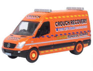 OXFORD DIECAST 76MSV011 MERCEDES SPRINTER VAN CROUCH RECOVERY - OO Gauge