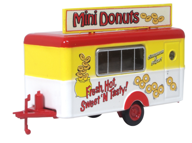 OXFORD DIECAST 76TR019 MOBILE TRAILER MINI DONUTS - OO Gauge