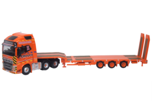 OXFORD DIECAST 76VOL4013 VOLVO FH4 GXL SEMI LOW LOADER CROUCH RECOVERY - OO Gauge