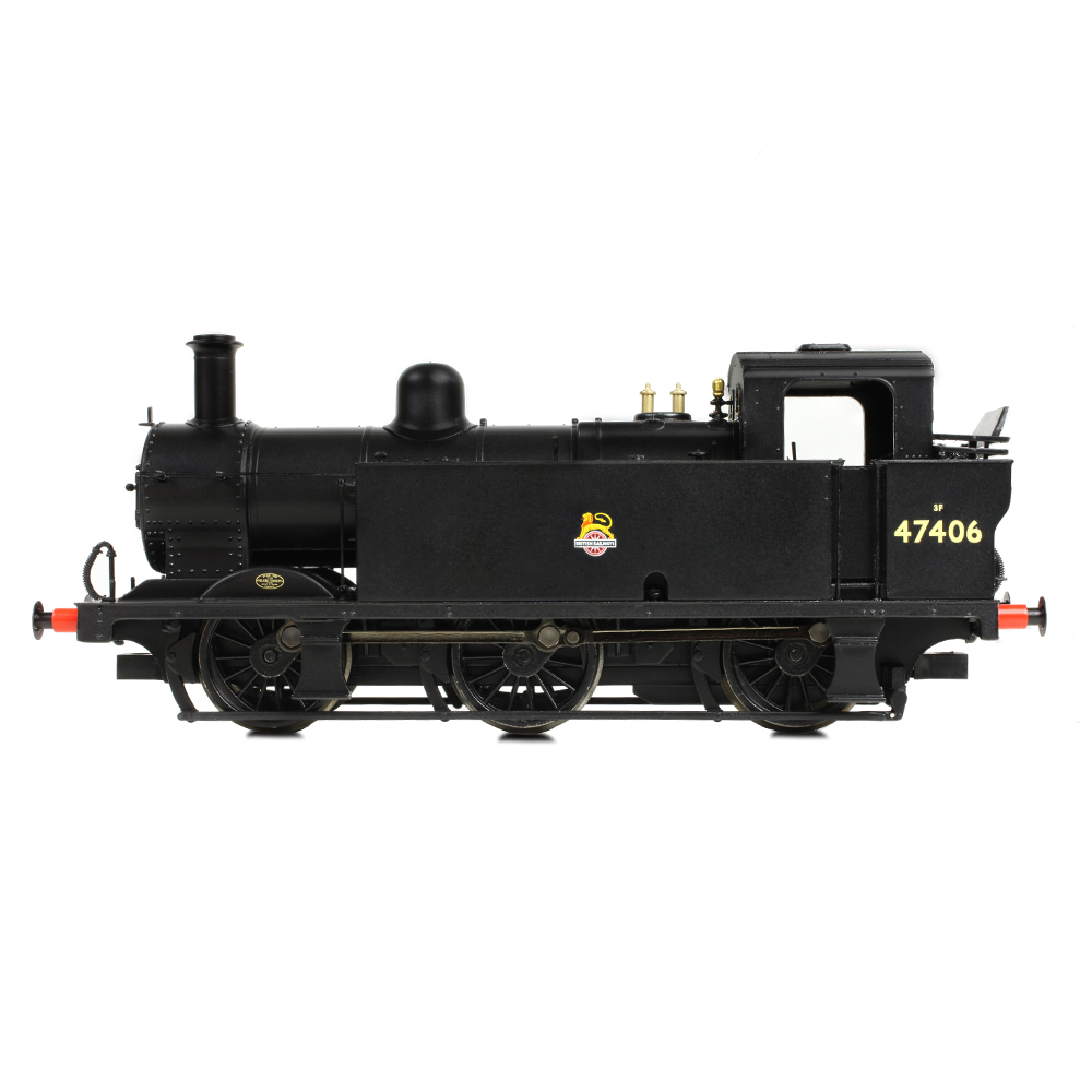 Branchline 32-231B LMS Fowler 3F (Jinty) 47406 BR Black (Early Emblem) - OO Gauge