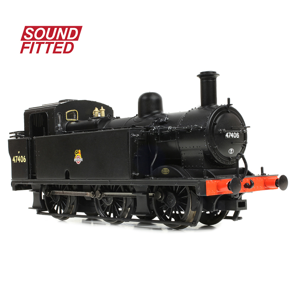 Branchline 32-231BSF LMS Fowler 3F (Jinty) 47406 BR Black (Early Emblem) - OO Gauge
