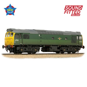 Branchline 32-342SFX Class 25/2 D7525 BR Two-Tone Green (Full Yellow Ends) [Weathered] - OO Gauge