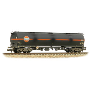 Graham Farish 373-565 BR 102T TEA Bogie Tank Wagon 'Gulf' Black [Weathered] - N Gauge