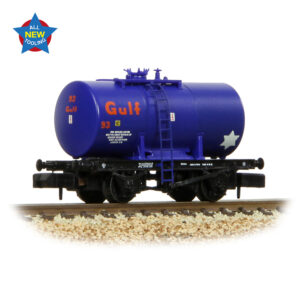 Graham Farish 378-001A 14T Anchor-Mounted Tank Wagon 'Gulf' Blue - N Gauge