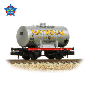 Graham Farish 378-002 14T Anchor-Mounted Tank Wagon 'National Benzole' Silver - N Gauge