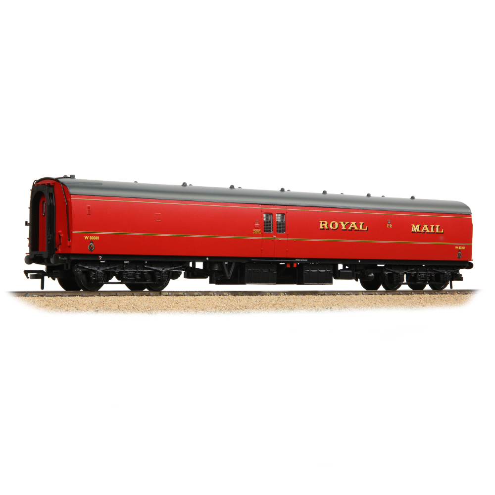 Branchline 39-421C BR Mk1 POS Post Office Sorting Van Post Office Red (with Net) - OO Gauge