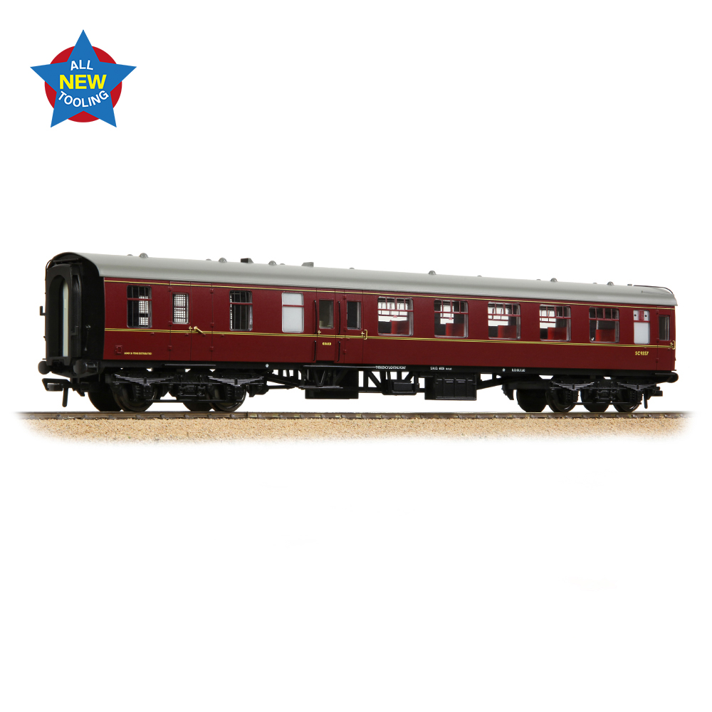 Branchline 39-801 BR MK1 BSO Brake Second Open BR Maroon - OO Gauge