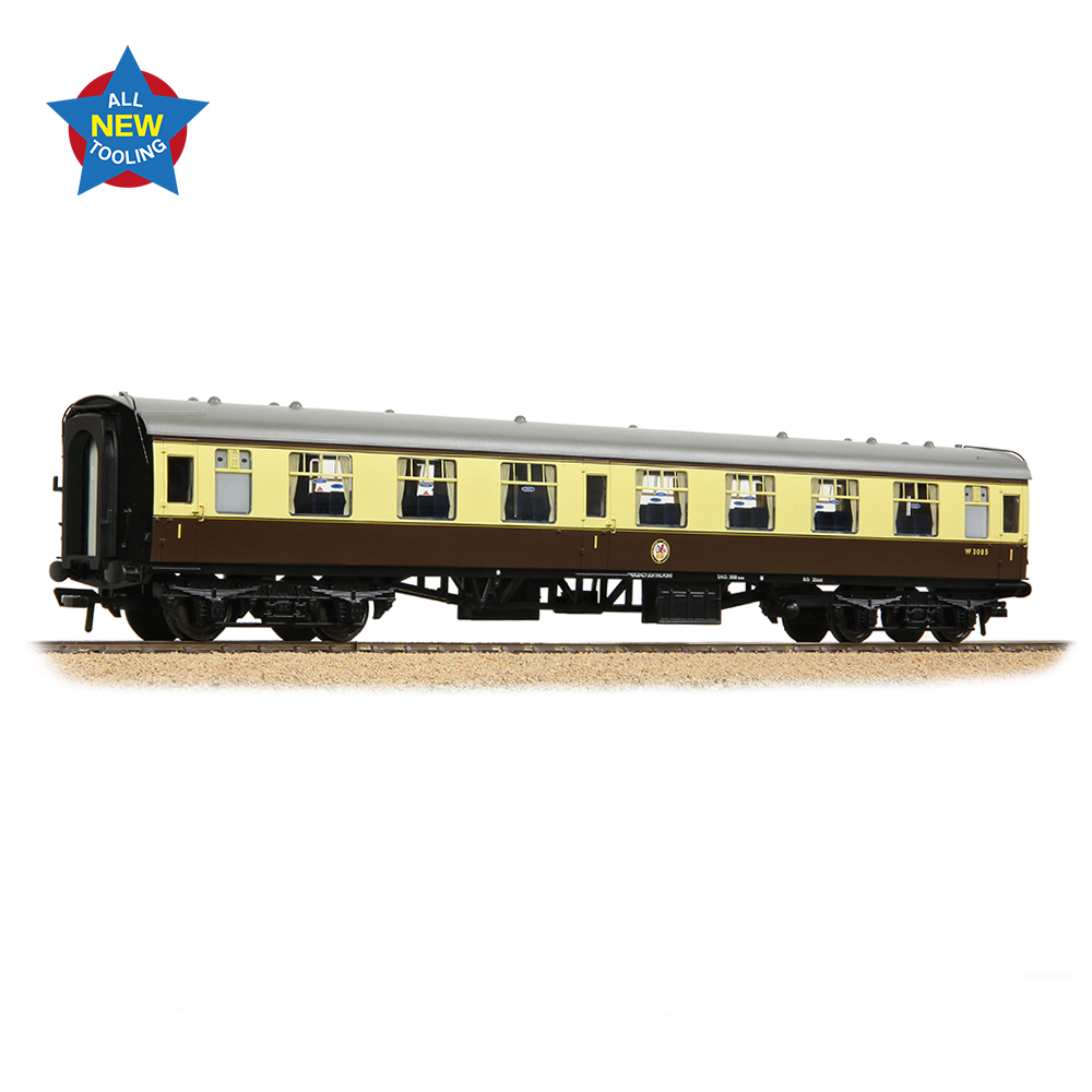 Branchline 39-827 BR MK1 FO First Open BR Chocolate & Cream - OO Gauge - Image 2