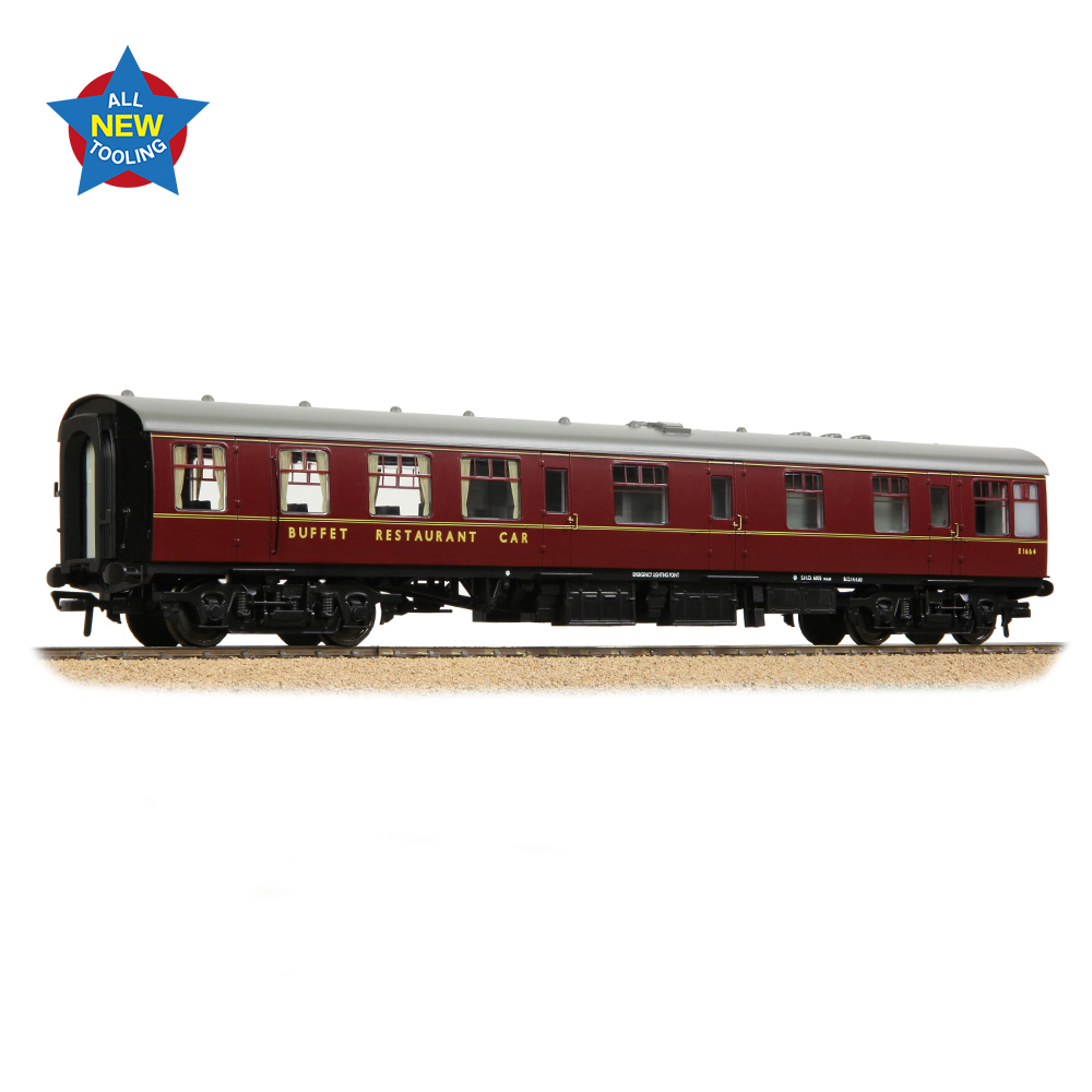 Branchline 39-850 BR MK1 RB Restaurant Buffet BR Maroon - OO Gauge
