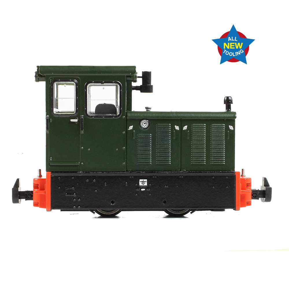 Bachmann Narrow Gauge 392-026 Baguley-Drewry 70hp Diesel Green - OO9 Gauge