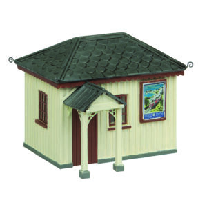 Scenecraft 44-0190A Narrow Gauge (OO9) Platform Waiting Room - Chocolate and Cream - 1:76 Gauge