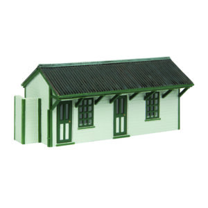 Scenecraft 44-0192G Light Railway Station Building - Green - OO Gauge