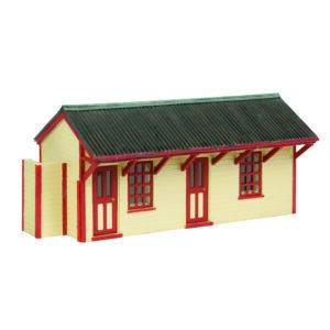 Scenecraft 44-0192R Light Railway Station Building - Red - OO Gauge