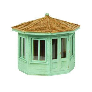 Scenecraft 44-0536G Octagonal Summer House - Green - OO Gauge
