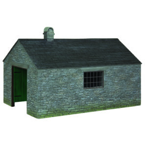 Scenecraft 47-0101 Narrow Gauge (NG7) Slate Built Engine Shed - 1:43 Gauge
