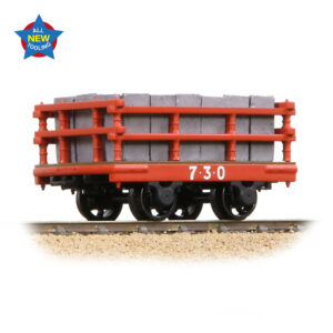 Narrow Gauge 73-028A Dinorwic Slate Wagon with sides Red [WL] - NG7 Gauge