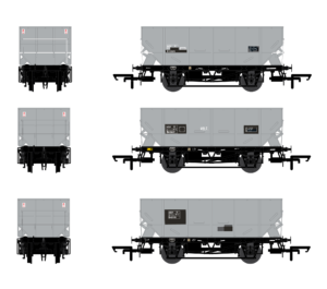 Accurascale ACC2534 HOP21 - BR Grey - Pack C - OO Gauge
