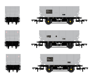 Accurascale ACC2537 HOP21 - BR Grey - Pack D - OO Gauge