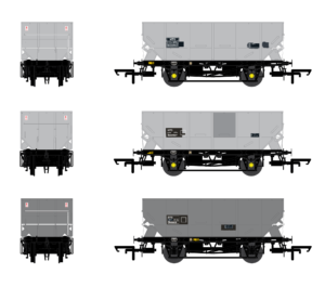 Accurascale ACC2539 HTO - BR Grey - Pack F - OO Gauge