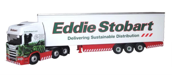OXFORD DIECAST 76SRH001 SCANIA R SERIES HIGHLINE BOX TRAILER STOBART - OO Gauge