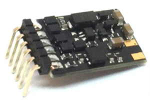 Train-O-Matic tOm02010107 Micro 6Pin 90 Degrees Function Decoder With Pins