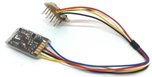 Train-O-Matic tOm02010110 Micro 5 Wires 8Pin NEM 652 Function Decoder With Pins