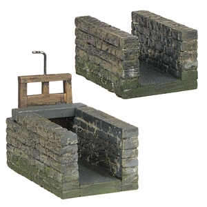 Scenecraft 44-0142 Watermill Race and Gate - OO Gauge