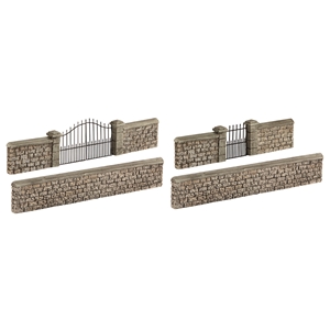 Scenecraft 44-555 Stone Walls and Gates - OO Gauge