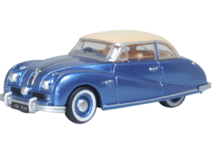 OXFORD DIECAST 76ATL006 Austin Atlantic Coupe Blue/Ivory OO Gauge