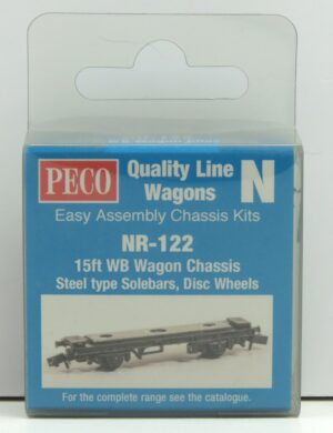 Peco NR-122 15ft WB Wagon Chassis, Steel Type Sole Bars N Gauge