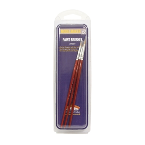 Model Maker - MM004 Three Paint Brushes (Sizes 000, 0 & 2)