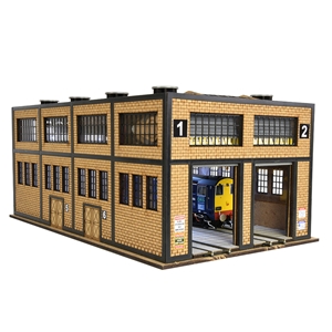 Proses - PLS-037 HO/OO Scale Modern Engine House Kit w/Motorised Doors - 1:76 Scale