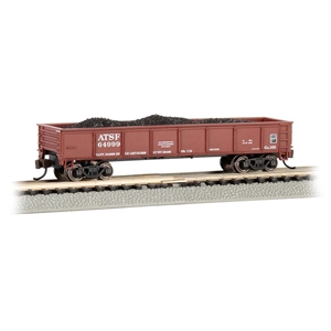 Bachmann USA - 17251 40' Gondola - ATSF (Red Oxide) - N Scale