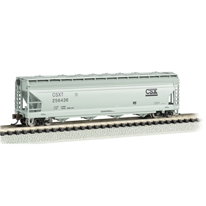 Bachmann USA - 17557 ACF 56' 4-Bay Center-Flow Hopper - CSX #256436 - N Scale