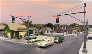 Woodland Scenics - WJP5637 N Mast Arm Traffic Lights - 1:160 Scale