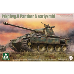 Takom - PKTAK02175 German WWII PzKpfw V Panther A Early/Mid - 1:35 Scale