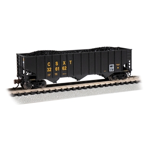 Bachmann USA - 18756 Bethlehem Steel 100-Ton 3-Bay Hopper - CSX #326162 - N Scale