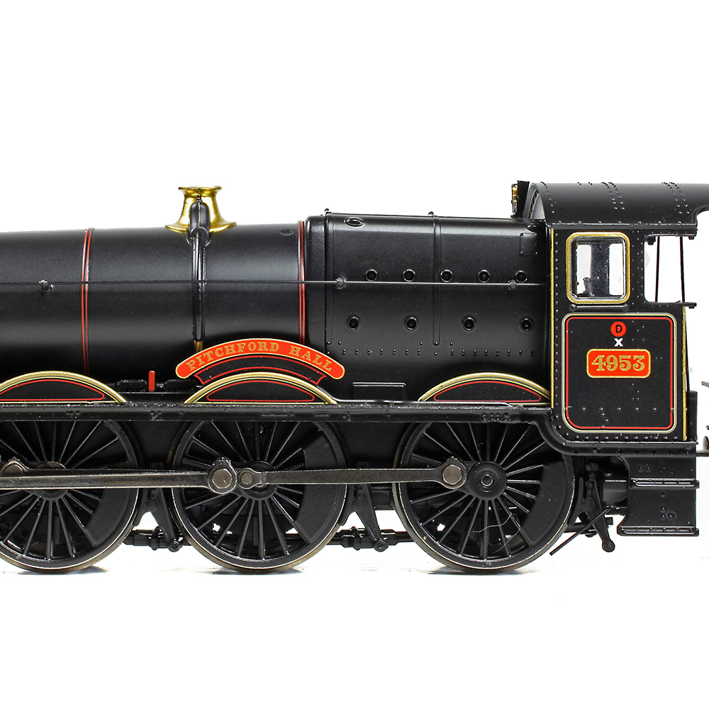Branchline 32-002B GWR 49XX 'Hall' 4953 'Pitchford Hall' BR Lined Black (Early Emblem) OO - Gauge