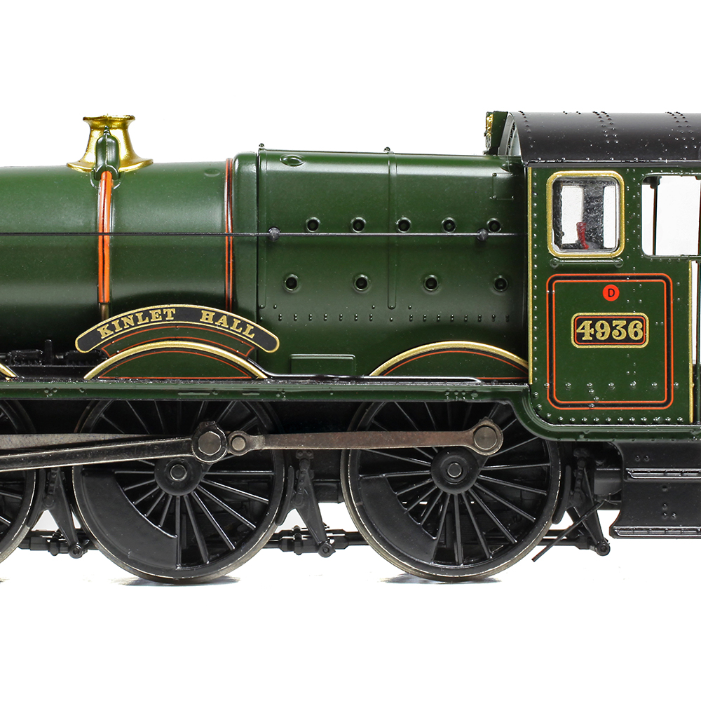 Branchline 32-008 GWR 49XX 'Hall' 4936 'Kinlet Hall' BR Lined Green (Late Crest) OO - Gauge