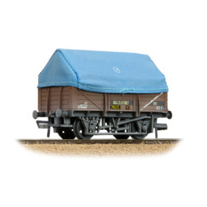 Branchline 33-085C 5 Plank China Clay Wagon BR Bauxite (TOPS) With Hood [Weathered] OO - Gauge