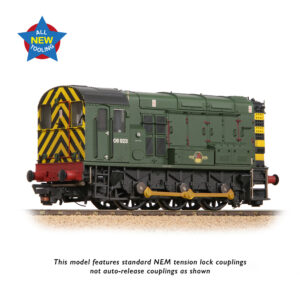 Bachmann Branchline 35-926 Class 08 08923 BR Green (Wasp Stripes) [Weathered] OO - Gauge