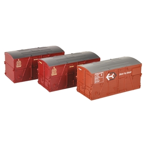 Branchline - 36-004A Type BD Containers BR Bauxite (x1) & BR Crimson (x2) - 1:76 Scale
