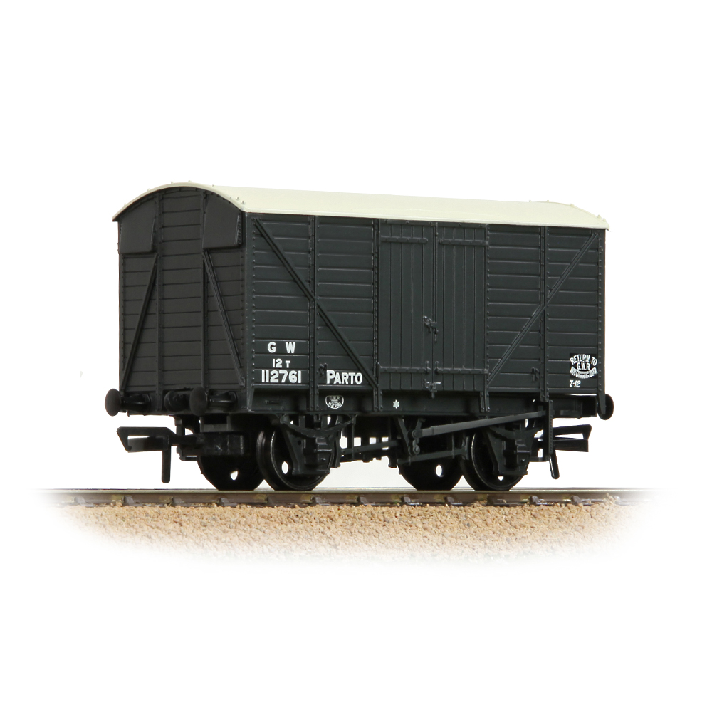 Branchline 37-727A GWR 12T 'Parto' Ventilated Van GWR Grey OO - Gauge