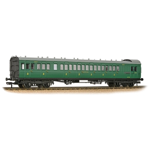 Branchline - 39-603 SE&CR 60ft Birdcage Brake Third Lavatory SR Malachite Green - OO Scale