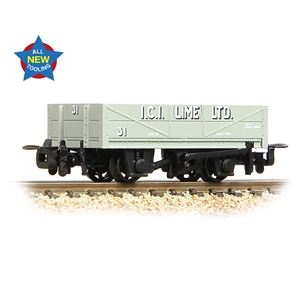 Narrow Gauge - 393-152 RNAD Rebuilt Open Wagon 'ICI Buxton Lime' - OO9 Scale