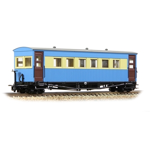 Narrow Gauge - 394-026 Gloucester Bogie Coach Lincolnshire Coast L. R. Blue & Cream - OO9 Scale