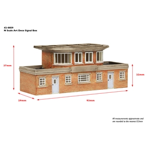 Scenecraft - 42-0059 Art Deco Signal Box - 1:148 Scale