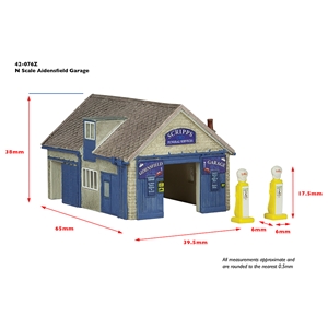 GRAHAM FARISH Scenecraft - 42-076Z Aidensfield Garage - 1:148 Scale N GAUGE
