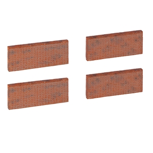 Scenecraft - 42-565 6ft Victorian Wall Sections (x4) - 1:148 Scale